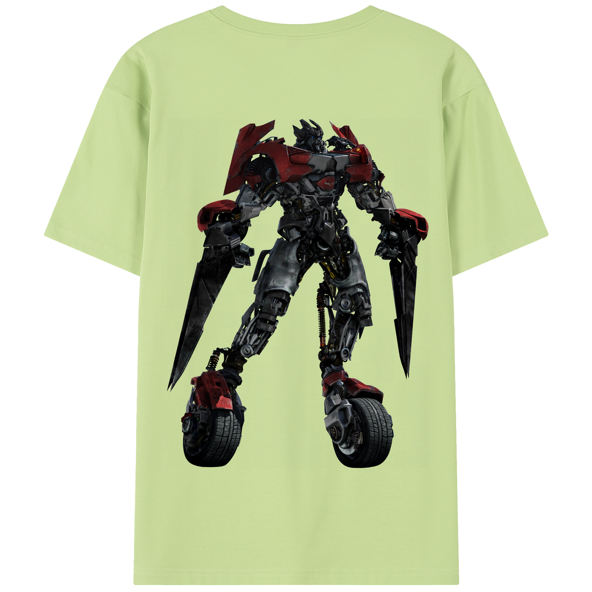（画像用） Transformers トランスフォーマー 綿100％半袖Tシャツ（背面プリント）